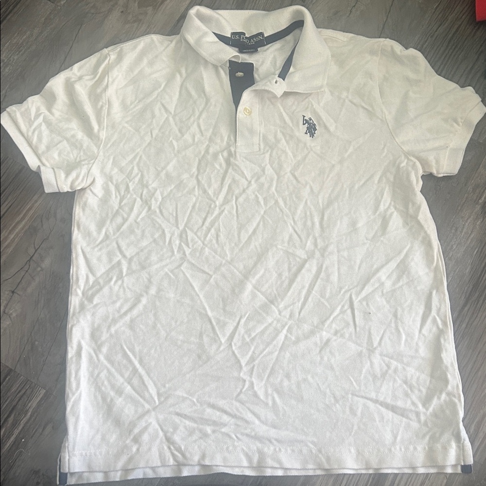 U.S. Polo Assn. White Polo Shirt for Kids